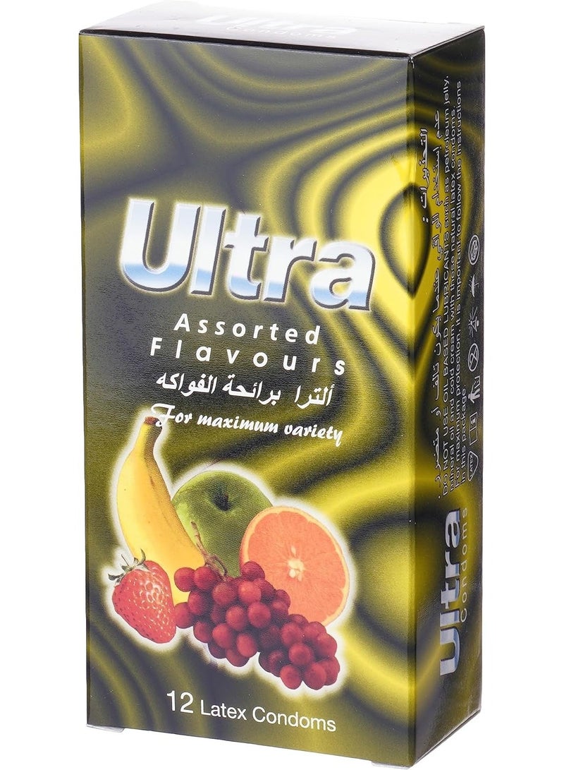 Ultra Pack Of 2 Ultra 12 Piece Mixed Flavours Lubricated Condoms - Image 4